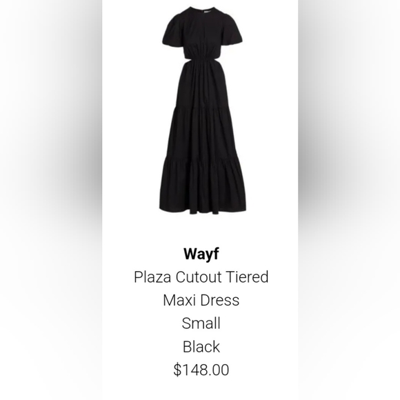 Wayf Dresses & Skirts - NWT Wayf Plaza Cutout TieredMaxi Dress, Small
